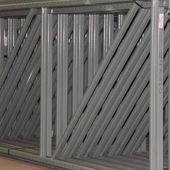 42" x 120" Teardrop Pallet Rack Upright- Old Style