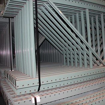 42" x 144" Teardrop Pallet Rack Upright- Old Style