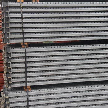 96" x 4" Used Teardrop Pallet Rack Beam- New Style