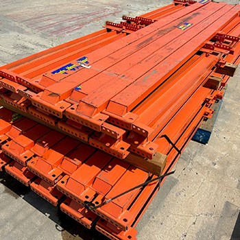 120” x 4” Used End of Aisle Guard- Bolt On