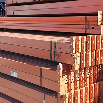 111” x 3 1/2” Used Teardrop Pallet Rack Beam- New Style 111” x 3 1/2” Used Teardrop Pallet Rack Beam- New Style