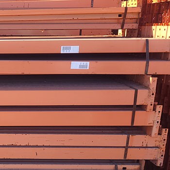 111” x 4 1/4” Used Teardrop Pallet Rack Beam- New Style 111” x 4 1/4” Used Teardrop Pallet Rack Beam- New Style