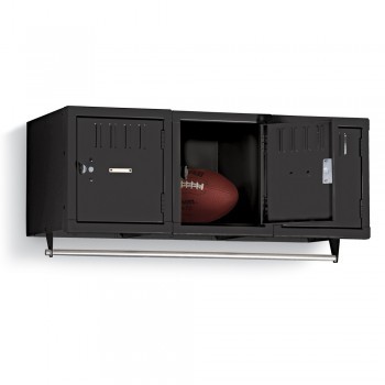 Wall-Mount Locker - 3 Openings Per Unit - Black Wall-Mount Locker - 3 Openings Per Unit - Black