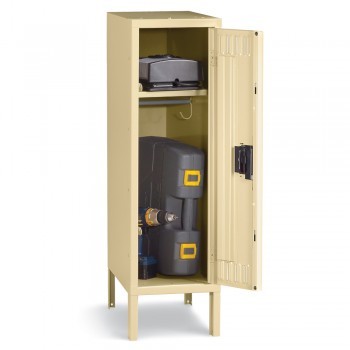 12x12x36" Opening - Half-Height Locker - With Legs - Sand