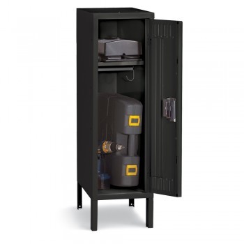 12x18x36” Opening - Half-Height Locker - With Legs - Black