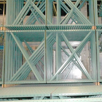 48" x 96" Teardrop Pallet Rack Upright- Old Style