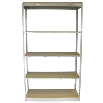 18” x 48” x 84” Used Rivet Shelving Starter- 5 Shelf 18” x 48” x 84” Used Rivet Shelving Starter- 5 Shelf