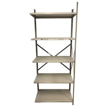 18” x 36” x 87” Used Open Shelving Adder- 5 Shelf