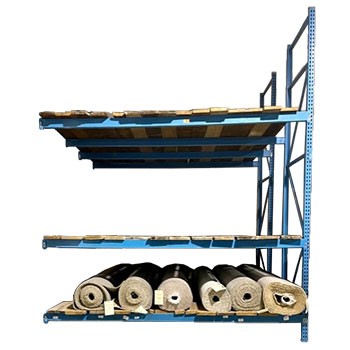144" x 144" x 180" Used Carpet Rack Adder- 3 Shelf