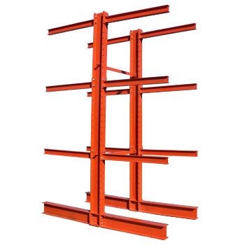 144" x 48" Double Sided Cantilever Starter Bay- (3) 48" Arm Levels