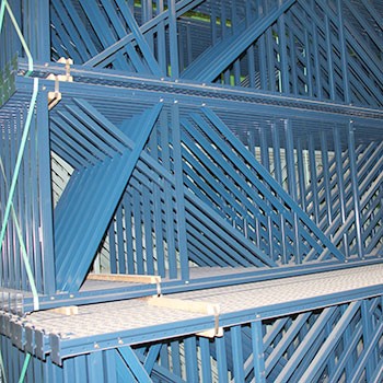 48" x 252" Teardrop Pallet Rack Upright- Old Style
