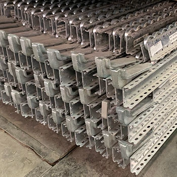 98"L x 2 7/8"W x 2 5/8"H Used Pallet Flow Rail with Stop