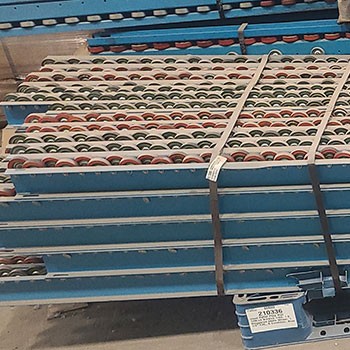 120"L x 3 3/4"W x 3 1/4"H Used Pallet Flow Rail