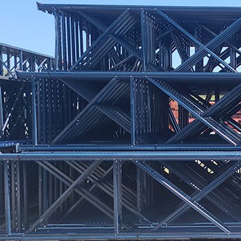 42” x 312” Used Teardrop Pallet Rack Upright- Old Style 42” x 312” Used Teardrop Pallet Rack Upright- Old Style