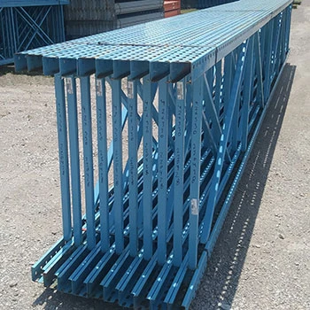 42" x 330" Used Teardrop Pallet Rack Upright- New Style