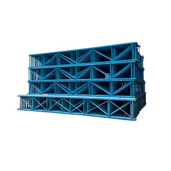 42" x 324" Used Teardrop Pallet Rack Upright- Old Style