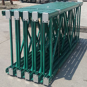 42" x 96" Teardrop Pallet Rack Upright- Old Style