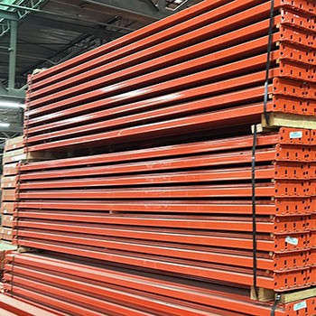 132" x 5 1/2" Teardrop Pallet Rack Beam- Old Style