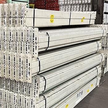 96” x 4” Used Teardrop Pallet Rack Beam- New Style 96” x 4” Used Teardrop Pallet Rack Beam- New Style