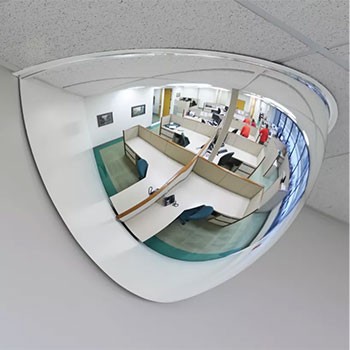 36" Diameter Half Dome Mirror with 180 Degree Viewing Angle