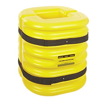 24"H Used Building Column Protector- Fits 10" Column- Yellow