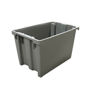 19 1/4 x 13 x 12 1/4” Stackable and Nestable Plastic Tote 19 1/4 x 13 x 12 1/4” Stackable and Nestable Plastic Tote