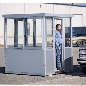 6'Wx6'Dx96"H Outdoor Guard Booth- Unassembled