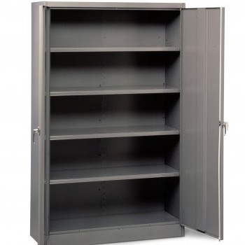 48"x18"x78" Jumbo Storage Cabinet- All-Welded- Gray