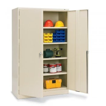 48"x18"x78" Jumbo Storage Cabinet- All-Welded- Putty
