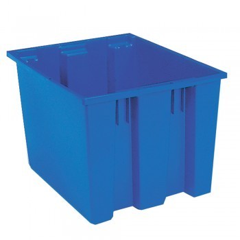 19x15x13" Stack and Nest Tote Box - Carton of 6 - Blue