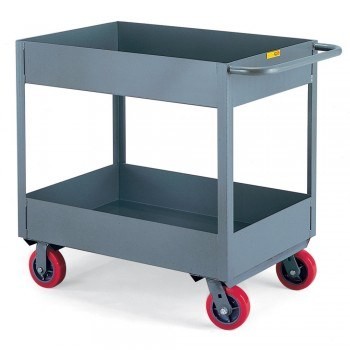 48"Wx24"D Deep-Shelf Stock Trucks - 5" Casters
