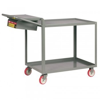 48"Wx24"D Stock-Picking Trucks with Storage Pocket  - 1-1/2" lip shelves