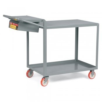 48"Wx24"D Stock-Picking Trucks with Storage Pocket - Flush Top Shelf
