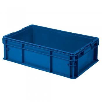 24x15x7-1/2" Straight-Wall Container - Dark blue