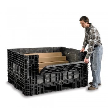 64"Wx48"Lx34"H Heavy-Duty Collapsible Bulk Containers