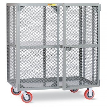 48"Wx24"Dx56"H Visible Contents Security Trucks - One Adjustable Shelf