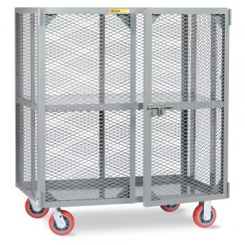 48"Wx24"Dx56"H Visible Contents Security Trucks - One Adjustable Shelf