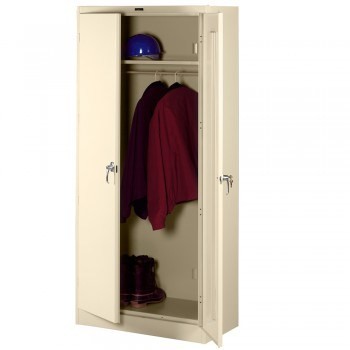 36"x18"x78" Deluxe Wardrobe Cabinet- All Welded- Putty