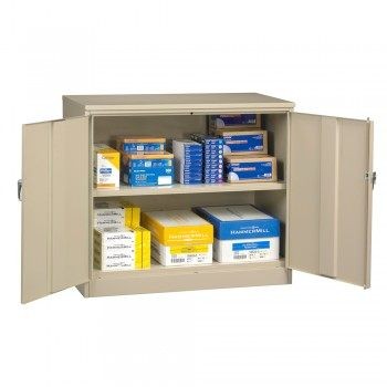 48"x18"x42" Jumbo Storage Cabinet- All Welded- Putty