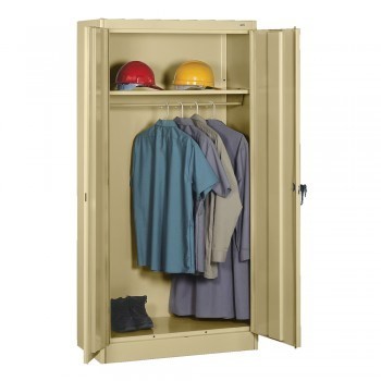 36"x18"x72" Wardrobe Cabinet- All Welded- Putty