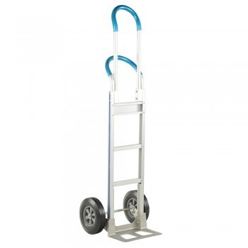 500-Lb. Capacity Aluminum Hand Truck - Loop-H Handle - Hard Rubber Wheels