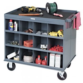 34x24x32” Two-Sided 24-Bin Mobile Workcenter 34x24x32” Two-Sided 24-Bin Mobile Workcenter
