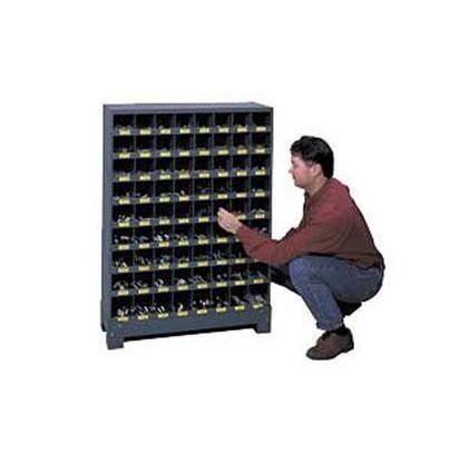 33-3/4 x12x42” All-Welded Steel Bin Shelving - (72) 4x11-7/8 x4-1/2” Bins