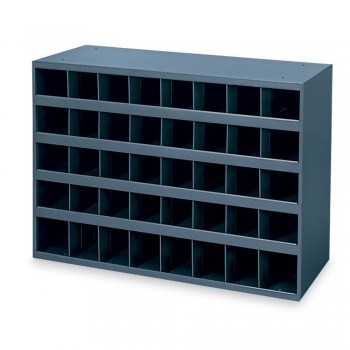 33-3/4 x12x24" All-Welded Steel Bin Shelving - (40) 4x11-7/8 x4-1/2" Bins