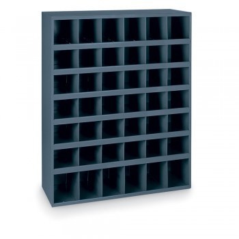 33-3/4 x12x42" All-Welded Steel Bin Shelving - (42) 5-3/8 x11-7/8 x5-1/2" Bins