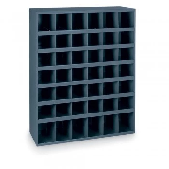 33-3/4 x12x42" All-Welded Steel Bin Shelving - (42) 5-3/8 x11-7/8 x5-1/2" Bins