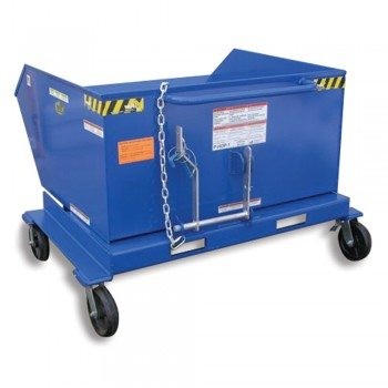 50-1/2"Lx33-3/4"Wx38-1/2"H Mobile Steel Hoppers