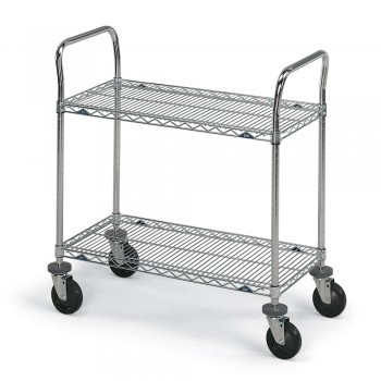 36"Wx24"D Stainless Steel Wire Utility Carts