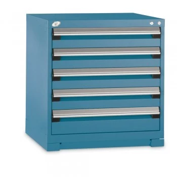 36"x24"x32" Drawer Cabinet- 5 Drawers- Blue