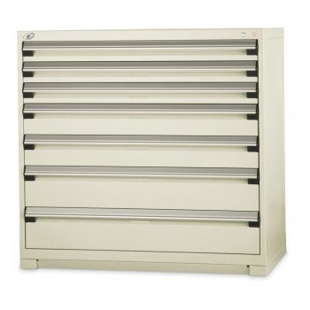 48"x24"x46" Wide-Profile Drawer Cabinet- 7 Drawers- Blue